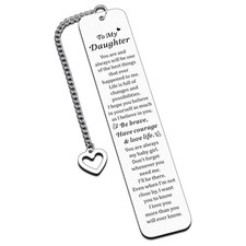 Easter Basket Stuffers for Teens, Daughter Bookmark, Birthday Gifts for Daugh...