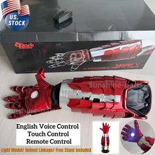 Iron Man Arm Armor w/Base Wearable Mech Arm Voice Touch Control Cosplay Props US