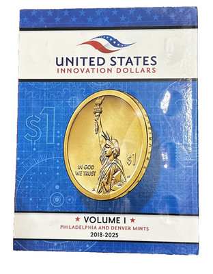 U.S. Innovation Dollars Folder Vol. 1 (2018-2025) - P&D Mints - WHITMAN