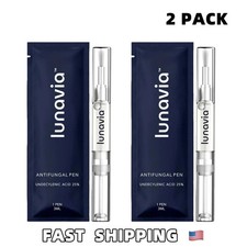 2 PACK Lunavia Antifungal Pen   25 Undecylenic Acid, Toenail Fungus Treatment
