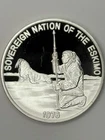 RARE Vintage Eskimo Native American Series 1976  .999 Pure Silver Round