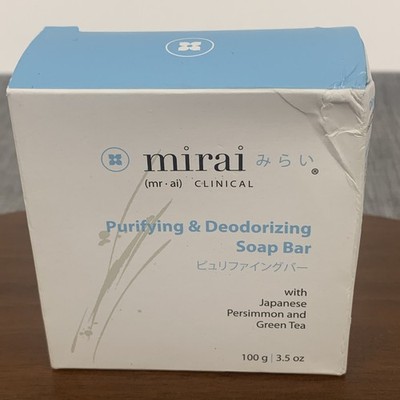 Mirai Clinical Persimmon Soap Bar Body Odor Nonenal Solution NEW IN BOX exp 9/26