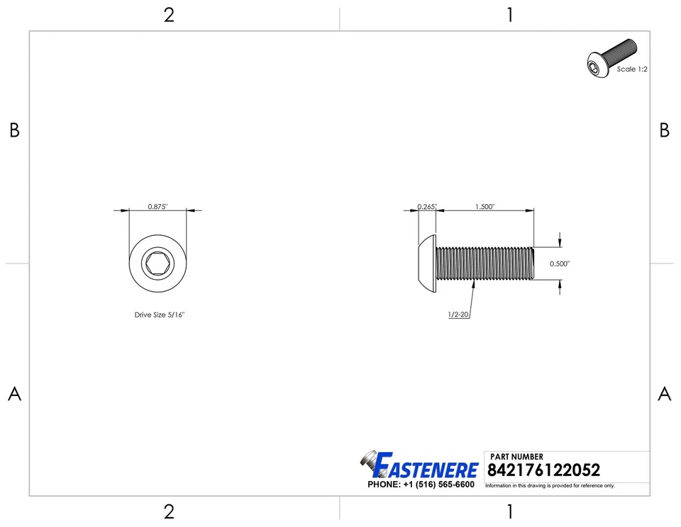 3/8-16 Button Head Socket Cap Screws Alloy Steel Grade 8 Black Oxide Allen Hex