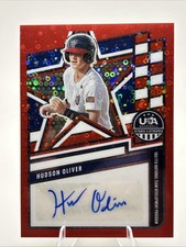 2026 Panini Stars & Stripes HUDSON OLIVER 19/25 AUTO Red Prizm NTS-HO