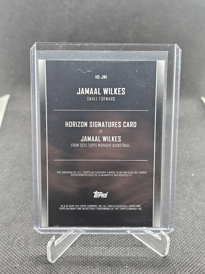 2024 TOPPS MIDNIGHT BASKETBALL 4 CARDS 4 AUTOS WESLEY,WILKES,BROWN,SENSABAUGH - Image 4 of 4