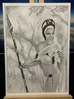 Storm Original Art By Tim Grayson 9x12 Pencil X-men 1/1