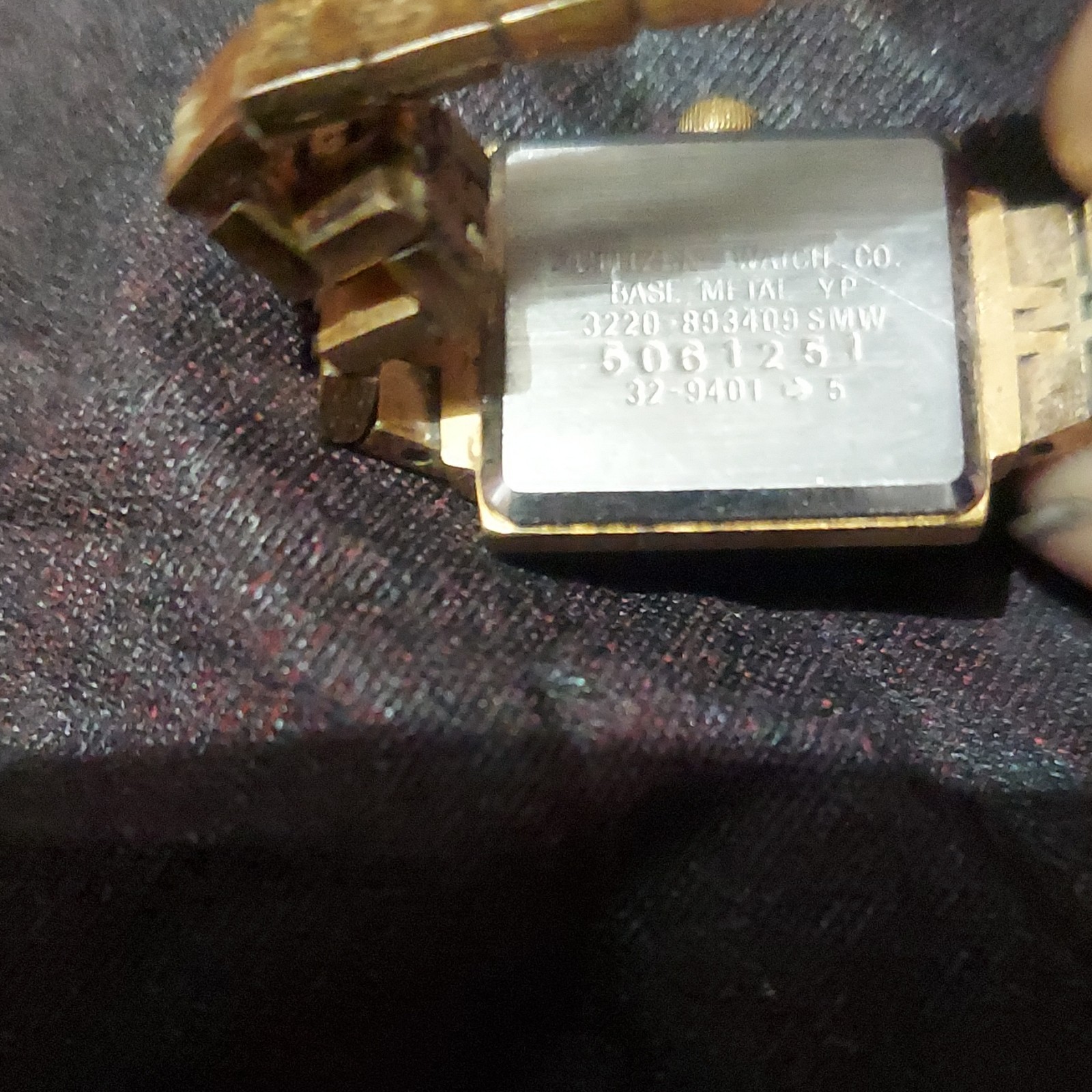 Citizen Gold Rectangular Quartz Analog Dress Watc… - image 3