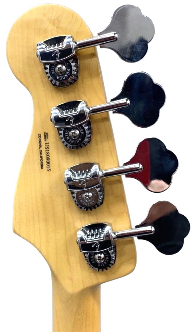 Fender USA American Elite Precision Bass Satin Ice Blue Metallic P