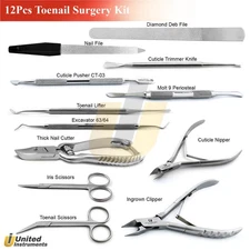 Chiropody Podiatry Ingrown Nail Surgery Kit Manicure Pedicure Tools Set Branded