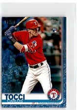 2019 TOPPS ON DEMAND MINI BLUE CARLOS TOCCI RC /10 RANGERS #649