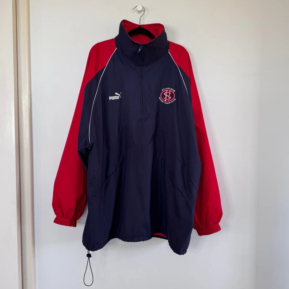 Puma x St Helens Rugby Club Pullover Jacket – XL – Made in England - Image 4 of 4