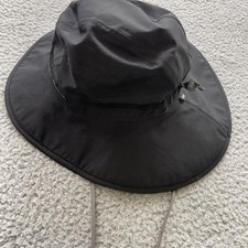 Outdoor Research Gore-Tex Bucket Hats Mens Size M Black String Hiking Fishing