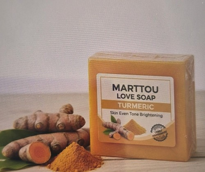 #ad 3 Pcs Martou Love Soap Handmade Turmeric Kojic Acid Papaya Whitening Bar 115g $15.99