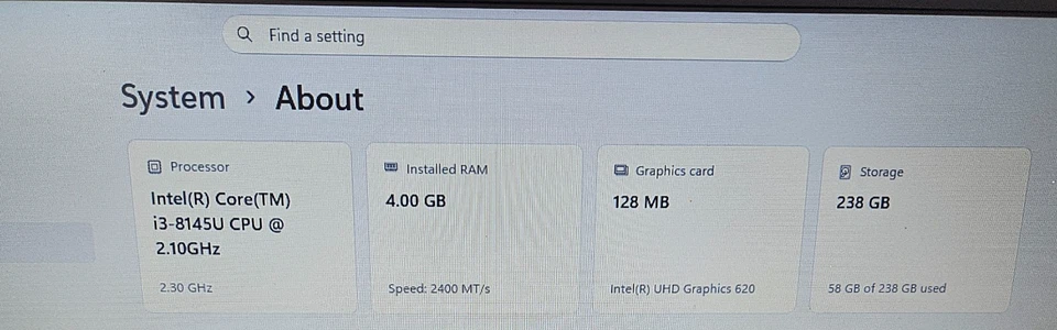 Dell Latitude 3500 · i3-8145U · 4GB · 256GB, photo 4 of 5