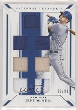 2019 Panini National Treasures Game Gear Material Sevens 6/99 Jeff McNeil 2l4