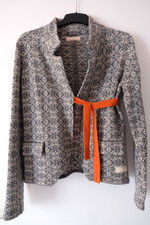 Odd Molly Strickjacke grau Wolle Gr. 3 Top Zustand