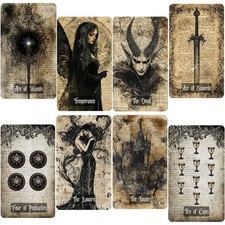 Vintage Gothic Style Eternal Whisper Tarot Deck 78 Tarot Card