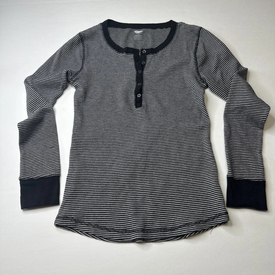 Conjunto de pijama Old Navy para mujer a rayas a juego talla mediana azul marino blanco elástico Foto 2 de 4