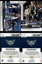 (2) 2025 Panini Instant WNBA Paige Bueckers ROOKIE CARDS SP Wings #14 & #100 RC