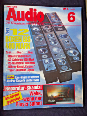 AUDIO 6/91, MUSICAL FIDELITY CHRONOS, BLAUPUNKT BQA 208, MAC MP 120,SONY XM 5520