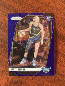 2024 Panini Prizm WNBA - Jacy Sheldon #4 Blue Velocity Prizm (RC)