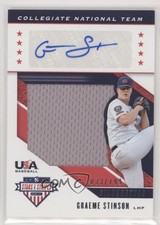 2019 Panini USA Baseball Stars & Stripes Jerseys /199 Graeme Stinson Auto w5b