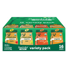 Organics Stage 1 Baby Food Variety Pack, Fruit  Vegetable, 4Oz Jar 16 Pack 