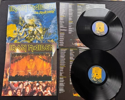 IRON MAIDEN Live After Death UK 1st PRESS 1985 EMI PLAYS EX+! SUPERB!
