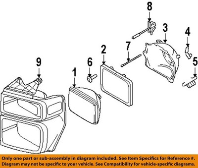 FORD OEM 08-26 E-150 Front Lamps Headlamp Components-Adjust Screw 8C2Z13032A