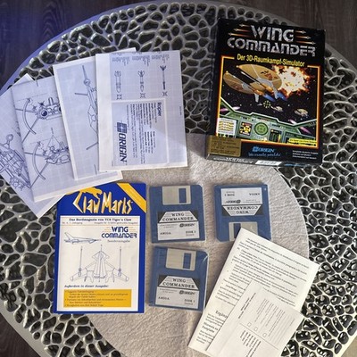 Wing Commander, Amiga, 1991, OVP, vollständig, deutsch Big Box Rar Vintage