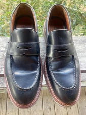 Men's Johnston & Murphy comfort size 8.5 M black penny loafers Tru Foam Shoes