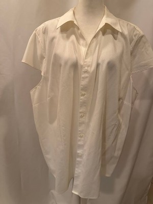 JONES NEW YORK WHITE 100% Cotton Button Down Blouse - 3x