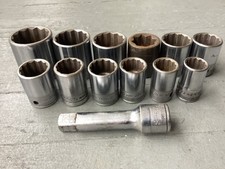 Vintage Snap-on Sockets 12 Drive 13 Piece 12pt Sw Series Vintage Snap-on Sockets 12 Drive 13 Piece 12pt Sw Series