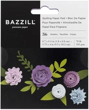 Bazzill Quilling Paper Pad 36/Pkg-Lilac - 3 Pack