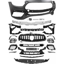 Sport Frontsto&szlig;stange f&uuml;r Mercedes E-Klasse W213 S213 mit 6x PDC 2020-2023 Grill