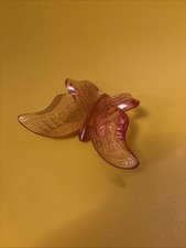 Vintage Fenton Glass Butterfly Figurine Pink