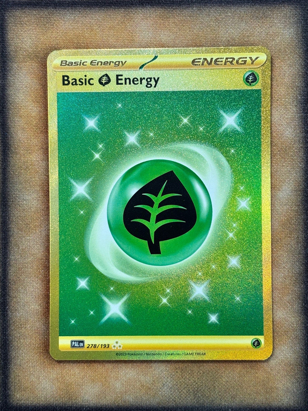 Pokemon Grass Energy 278/193 SV02: Paldea Evolved Hyper Rare Holo NM