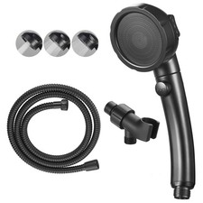 Detachable High Pressure Handheld Shower Head with 3 Modes  Adjustable Bracket