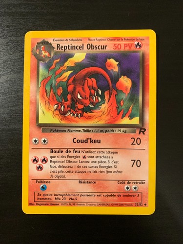 Pokemon Karte: Dark Reptincel 32/82 Team Rocket Wizards Französisch