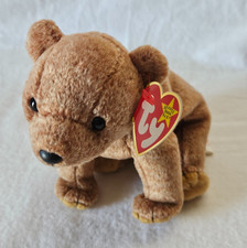 PECAN Ty Beanie Baby BEAR New NWMT toy stuffed plush
