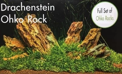 Drachenstein Ohko Rock Set für 80 Liter Aquarium - Stein Deko Landschaft