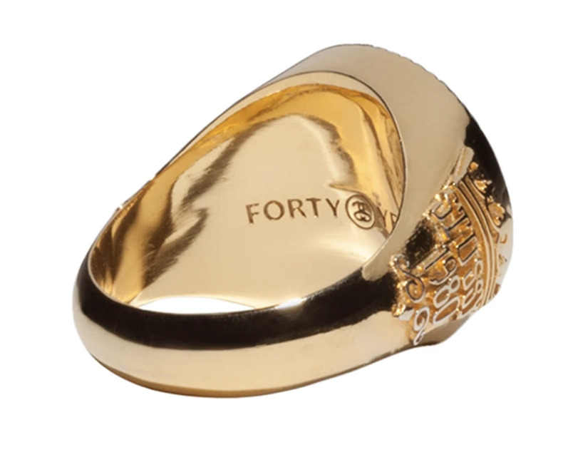 Stussy 40th Anniversary Gold 1st Ring