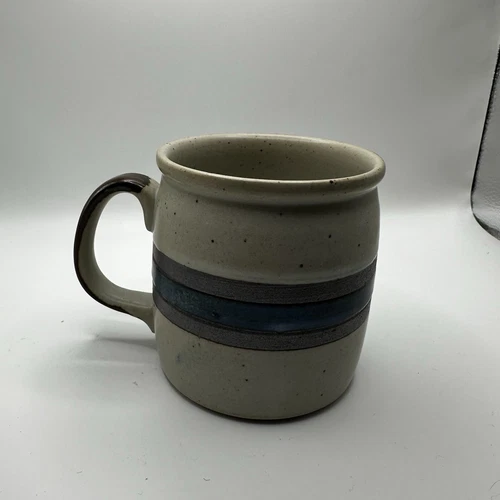 Vtg Otagiri Blue Horizon Creamer Gray Speckled Banded Coffee Tea Pottery