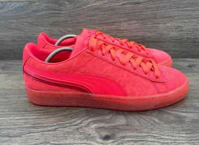 PUMA Suede Triplex Mono Quake Sneakers Shoes Men's Size 7.5 Red 784164-01