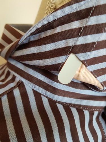 BEN SHERMAN STRIPED COTTON MEN SHIRT large 16 - Picture 3 of 7
