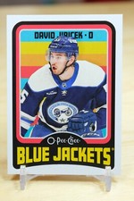 2024-25 OPC Base Retro #494 David Jiricek - Columbus Blue Jackets