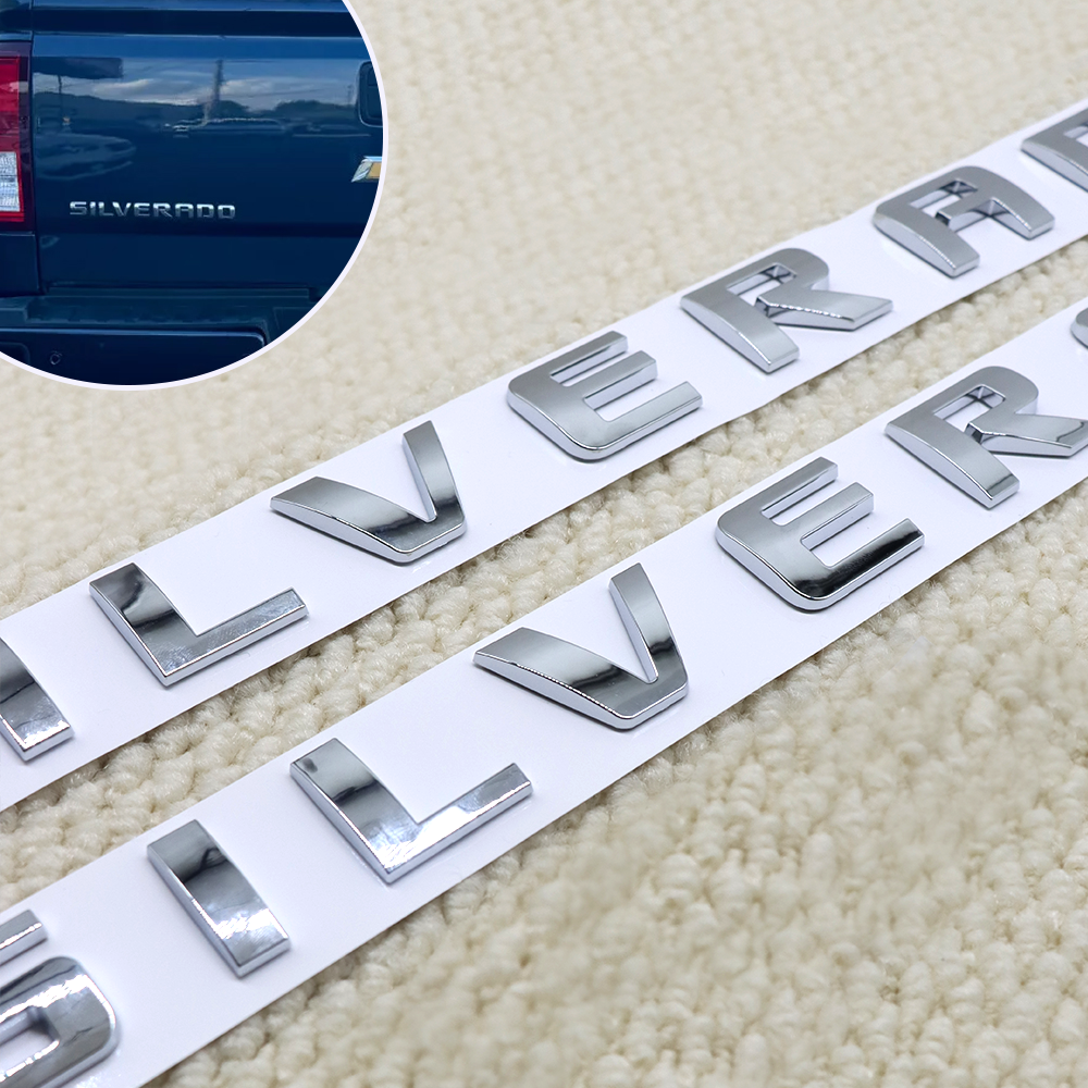 For Che vy Silverado Letter Emblem Rear Tailgate Nameplate Decal Badge 2007-2018
