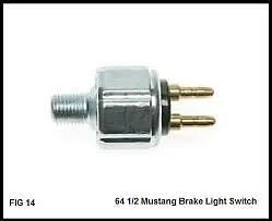 Ford Low Pressure Brake Light Switch & 3/16 Brass Tee 3/8-24 threads - Image 4 of 4