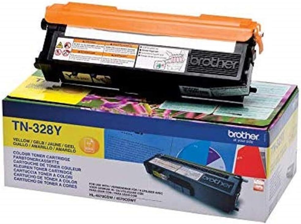 Toner jaune Brother TN328Y original pour imprimante laser HL-4570CDW