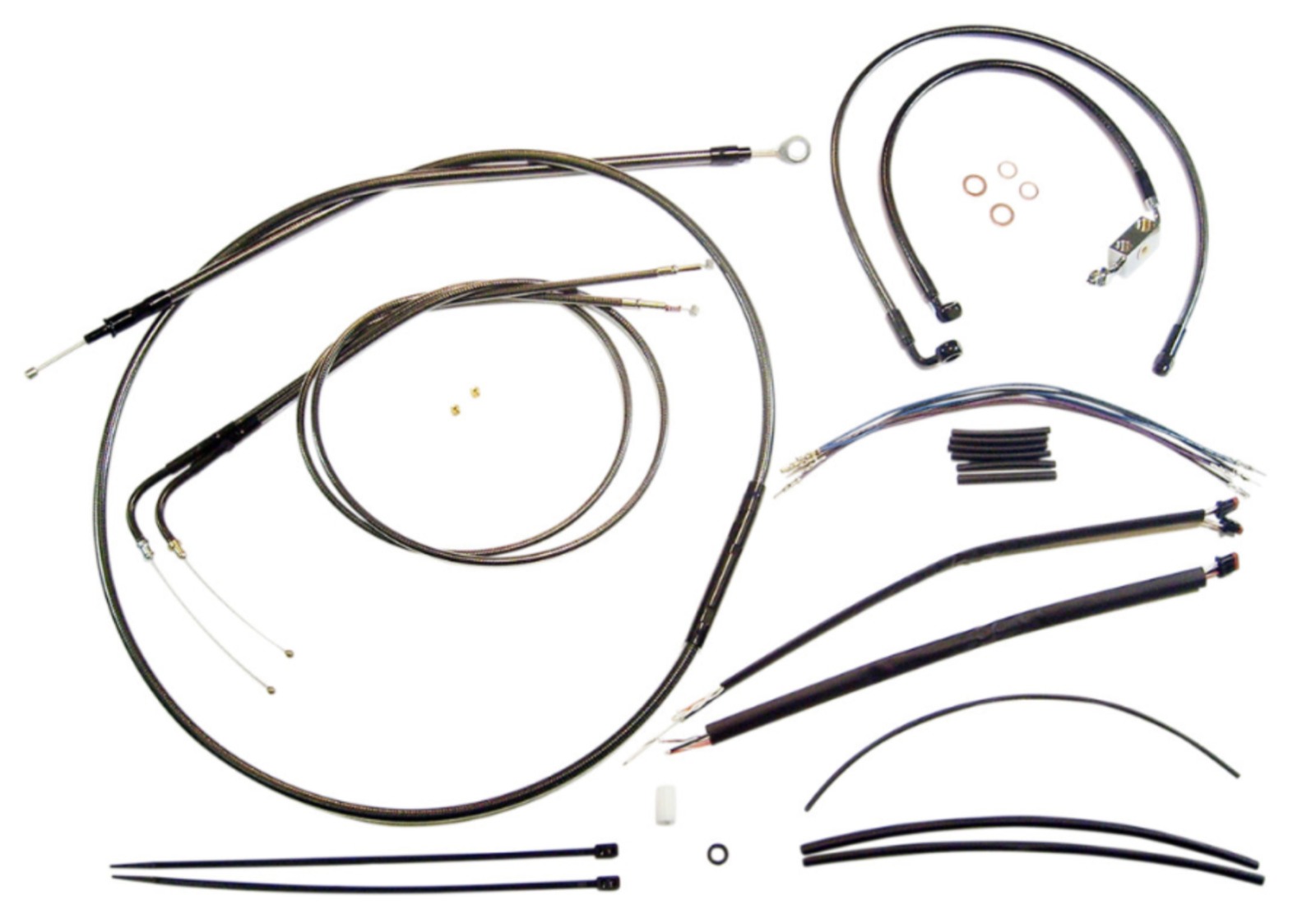 Magnum Black Pearl Designer Series Handlebar Installation Kit For Use W 12 In 14 In Ape Hangers 487281.p578350